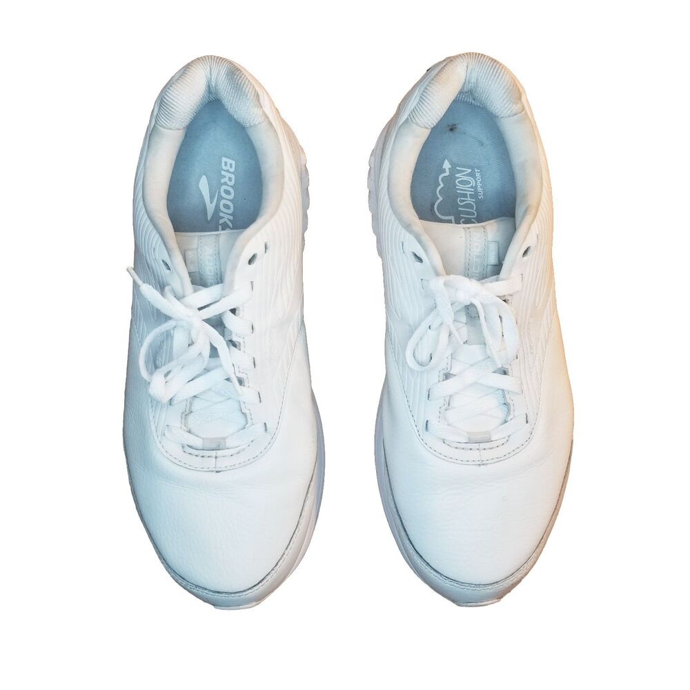Brooks Addiction Walker 2 Men Size 11.5 Wide 2E White Shoes Sneakers 1103182E142